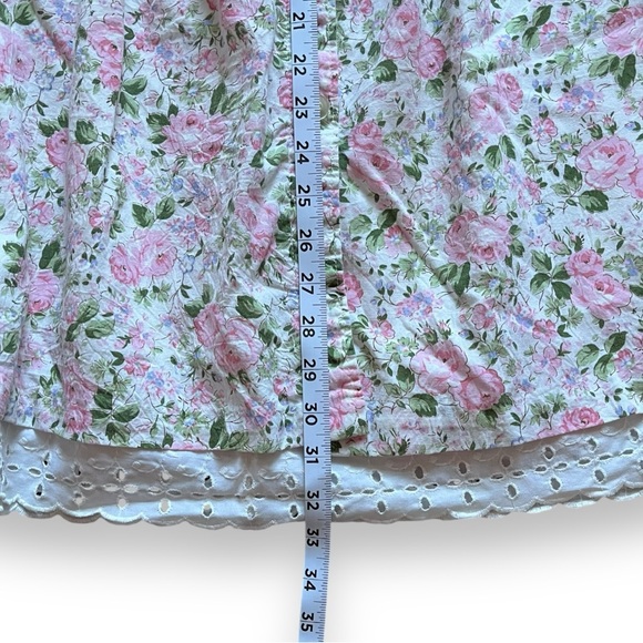 Vintage Floral A-Line Midi Skirt Size Small - Picture 8 of 8